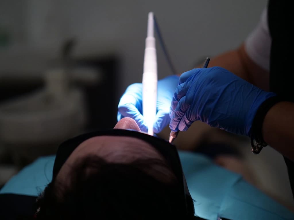 Emergency dentist in Tribeca NYC — patient receiving urgent dental treatment at Tribeca Dental Studio