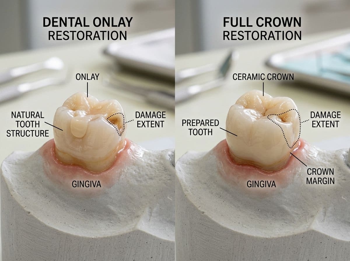 When to Choose an Onlay Over a Full Crown